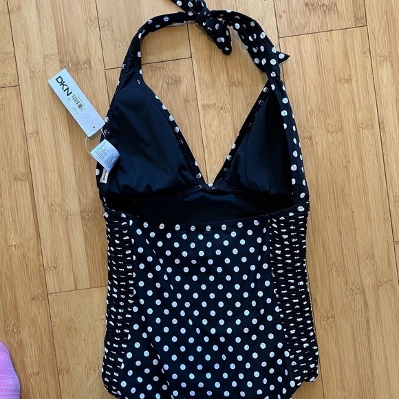 New DKNY Halter Maillot One-Piece - US 8 - Picture 3 of 5